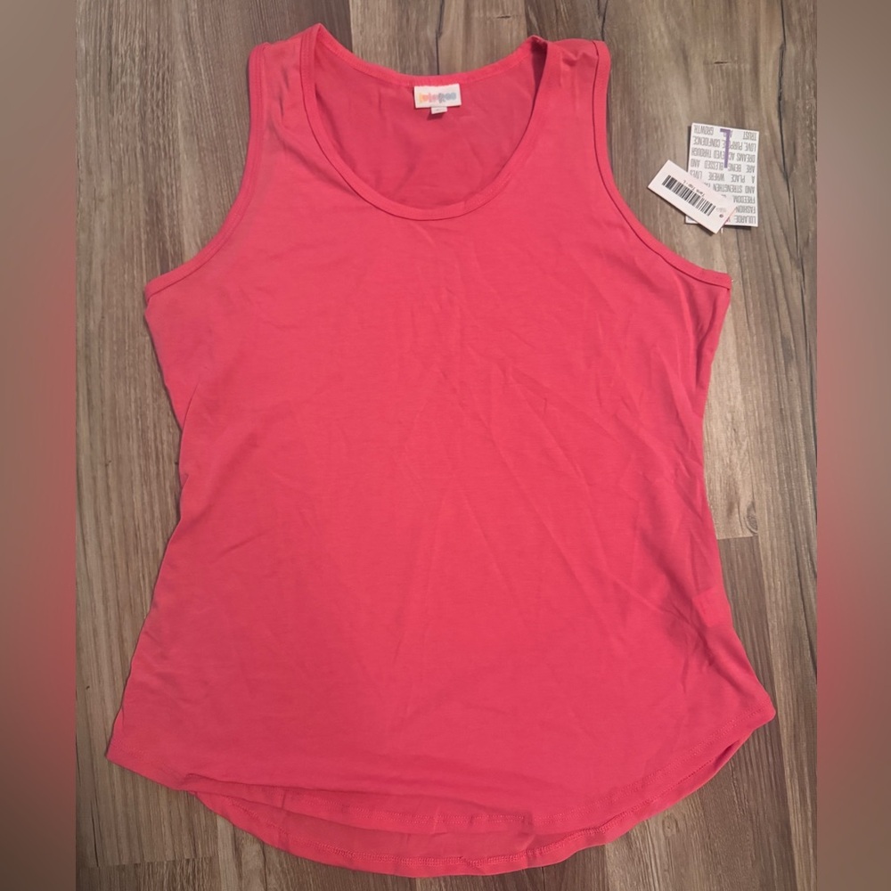 LuLaRoe Tank Top Bubble Gum Pink Sz L New